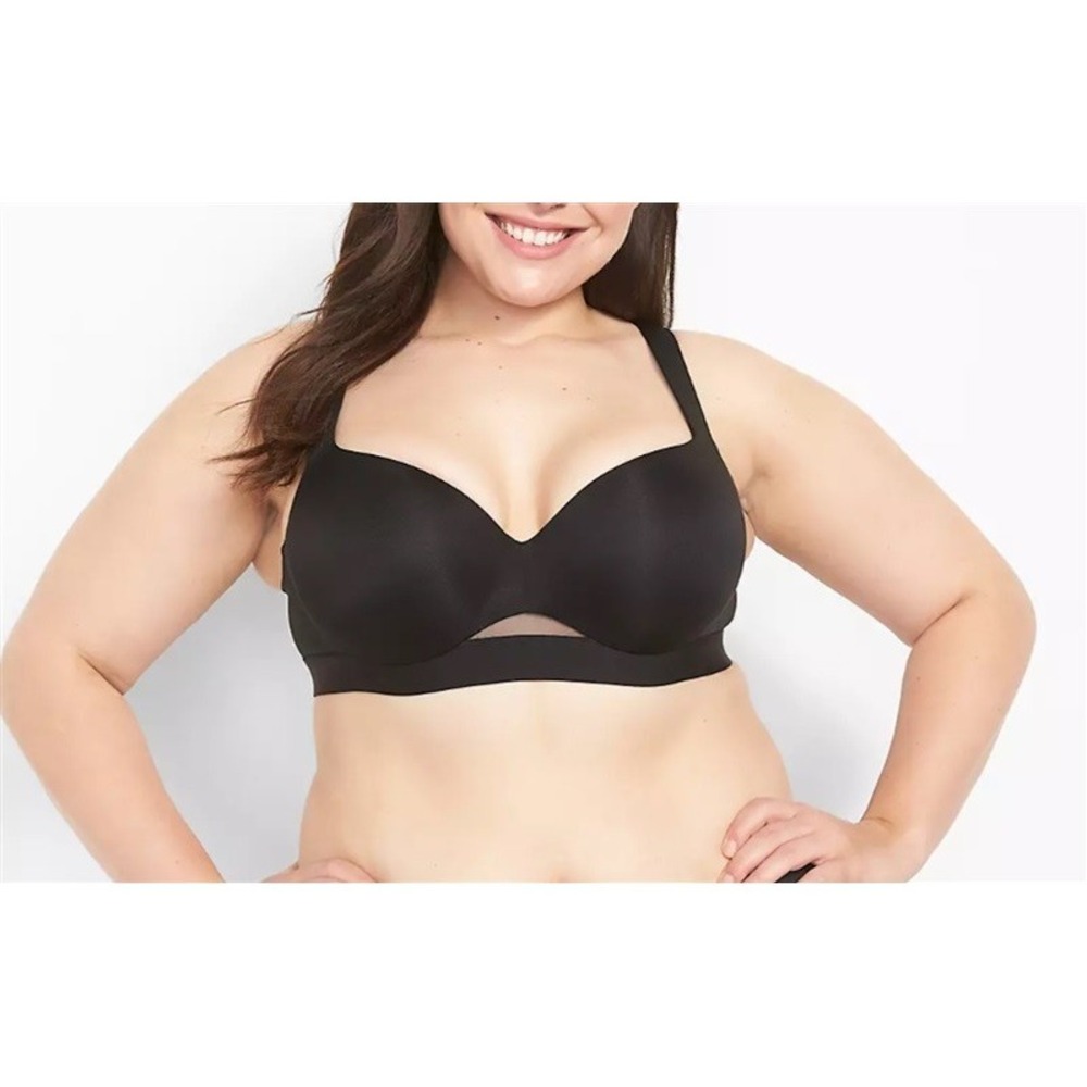 NWPT Cacique 40D Lightly Lined Balconette Bra Black 122536